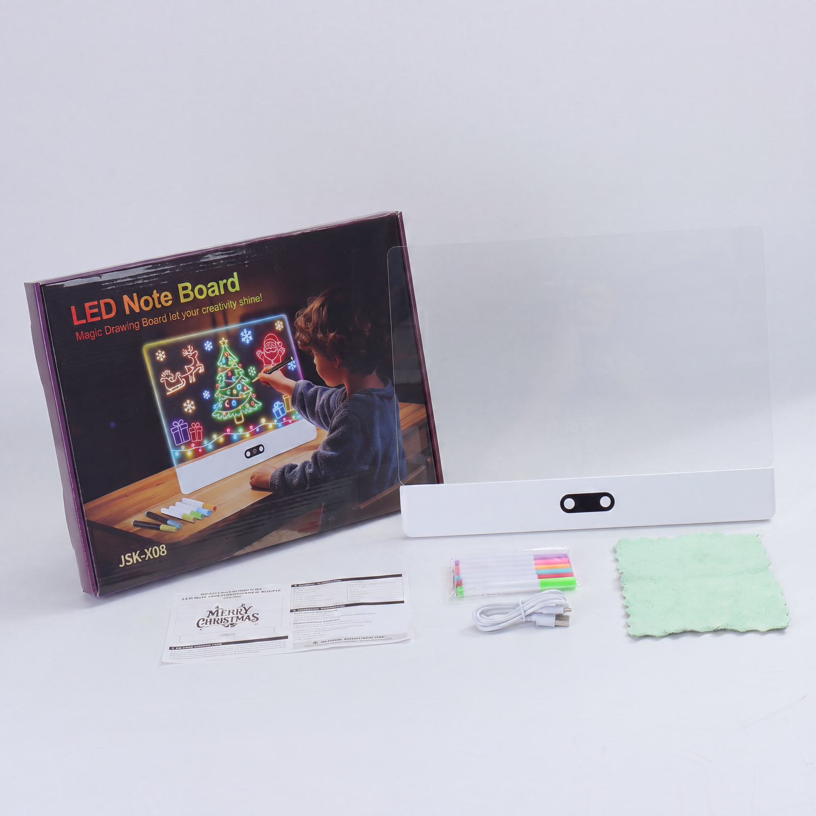Meshkat Glow Board package contents and included accessories